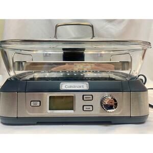 Cuisinart STM-1000 CookFresh Digital Glass Steamer - Tested & Working